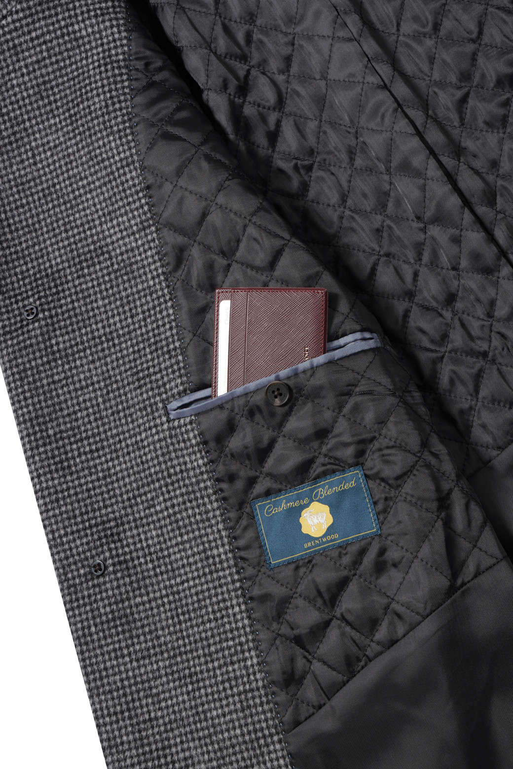 BRENTWOOD - 코트 - 울/캐시미어 블렌디드 하프 코트