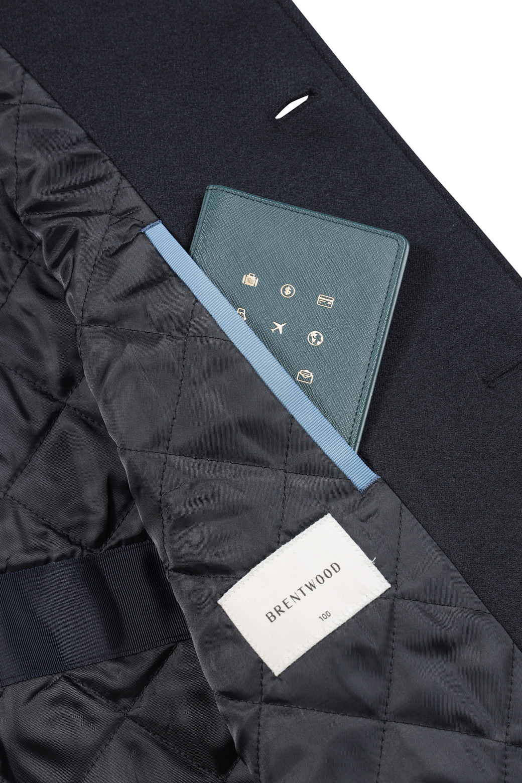 BRENTWOOD - 코트 - 트윌 조직 하프 코트