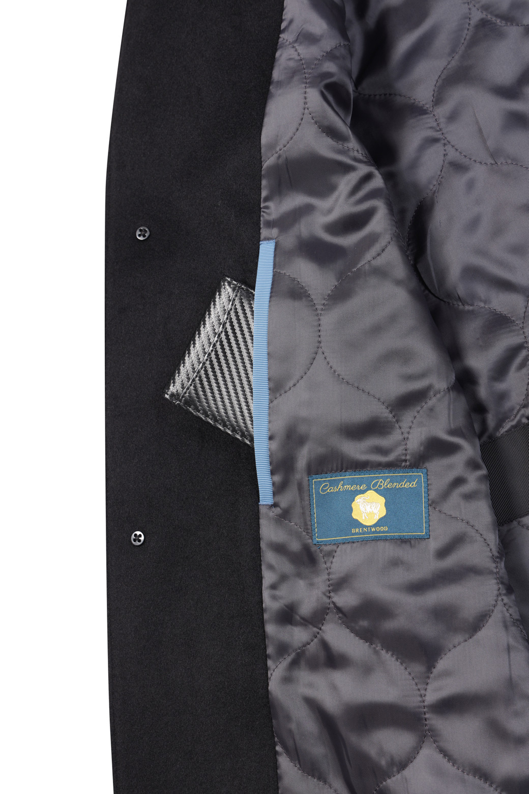 BRENTWOOD - 코트 - 울/캐시미어 블렌디드 싱글 롱 코트