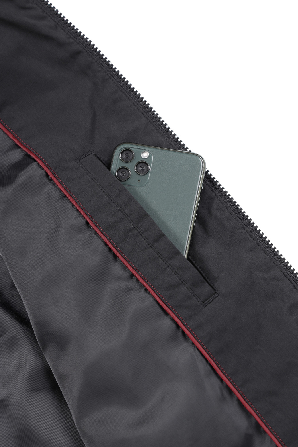 BRENTWOOD - 블루종/점퍼 - 가먼트워싱 보머 점퍼