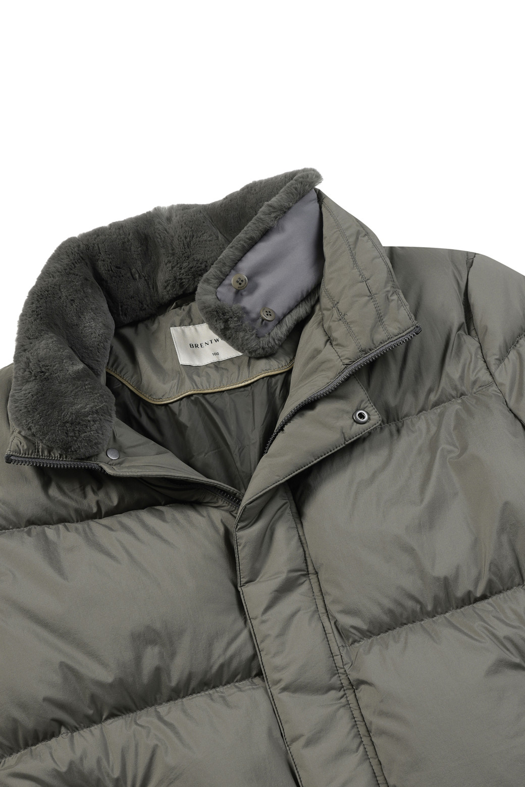 BRENTWOOD - 다운/패딩 - [에어다운] 칼라 FUR 다운 점퍼