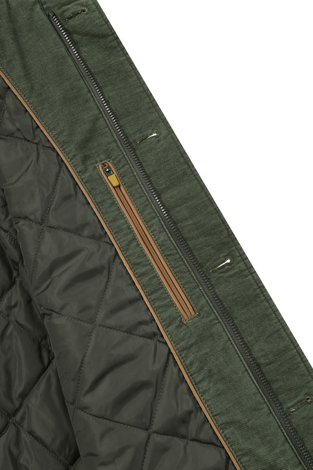 BRENTWOOD - 블루종/점퍼 - [셀렉션] 니트 배색 몰스킨 블루종