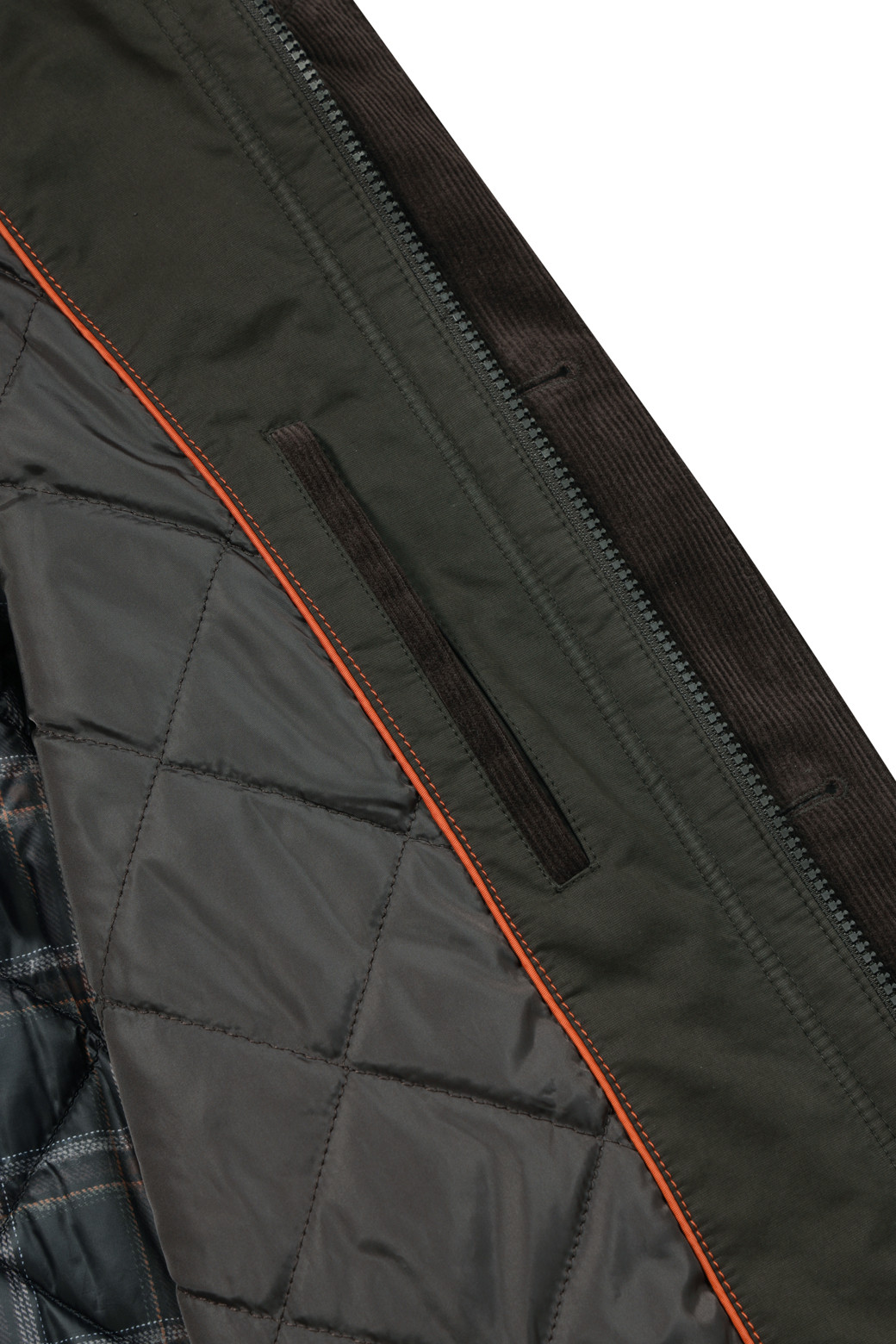 BRENTWOOD - 코트 - 코듀로이 배색 워싱 코트