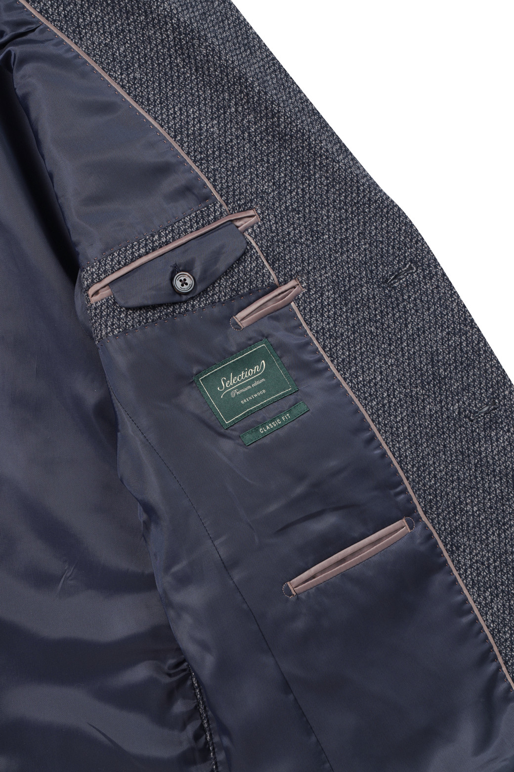 BRENTWOOD - 수트/블레이저자켓 - [셀렉션] 울블렌디드 투톤 조직 자켓