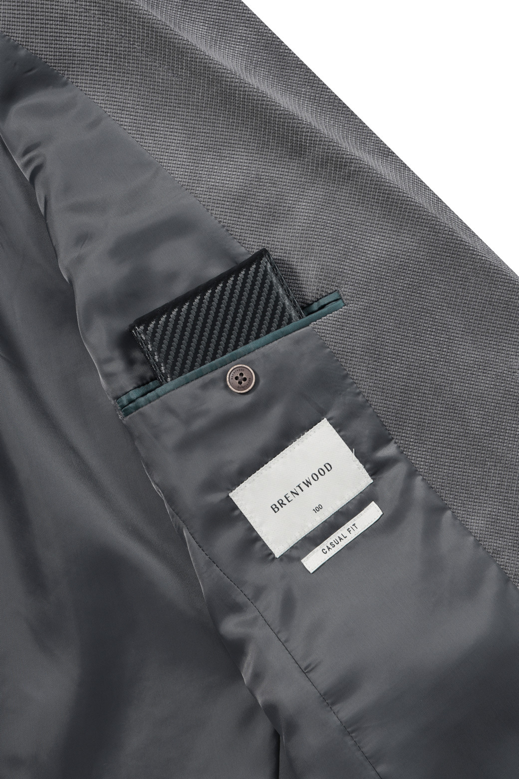 BRENTWOOD - 수트/블레이저자켓 - 미니멀 조직 솔리드 자켓