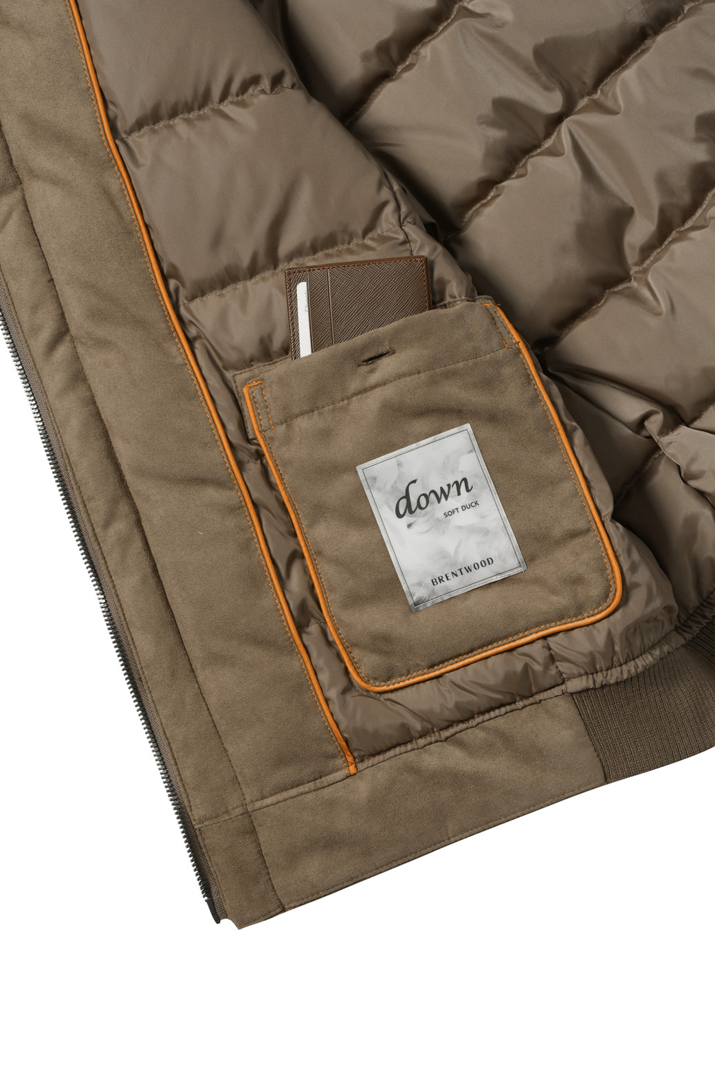 BRENTWOOD - 다운/패딩 - 스웨이드 다운 블루종