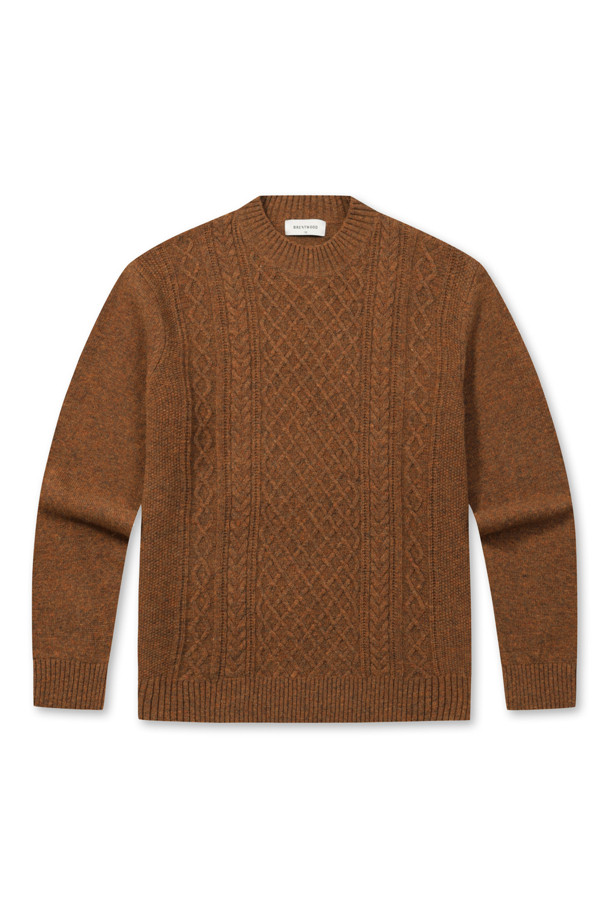 **케이블 하프넥 터틀넥 스웨터**는 부드러운 울 소재로 제작되어 포근한 착용감을 선사합니다. 클래식한 디자인에 멜란지 브라운 컬러가 더해져 겨울철 데일리룩, 데이트룩, 오피스룩 등 다양한 TPO에 활용하기 좋습니다. 하프넥 디자인으로 보온성을 높였으며, 레귤러 핏으로 편안하게 착용 가능합니다. 케이블 패턴과 립 처리된 밑단, 소매단이 포인트이며, 두꺼운 두께감으로 따뜻함을 더합니다. 뛰어난 신축성과 비침 없는 소재로 제작되어 활동성과 편안함을 동시에 만족시킵니다.
