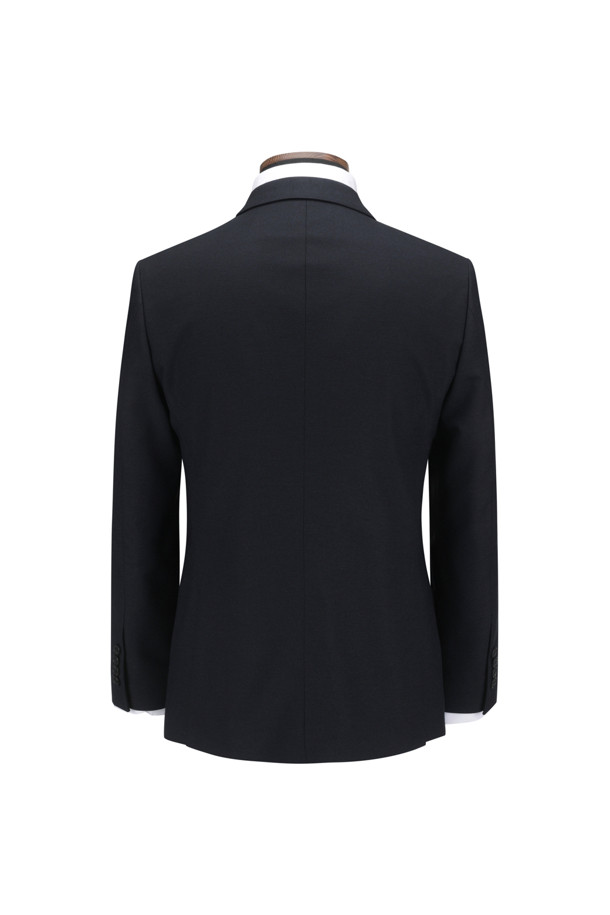 BRENTWOOD - 수트 - 울블렌디드 네이비 슬림 슈트