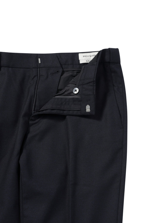 BRENTWOOD - 수트 - 울블렌디드 네이비 슬림 슈트