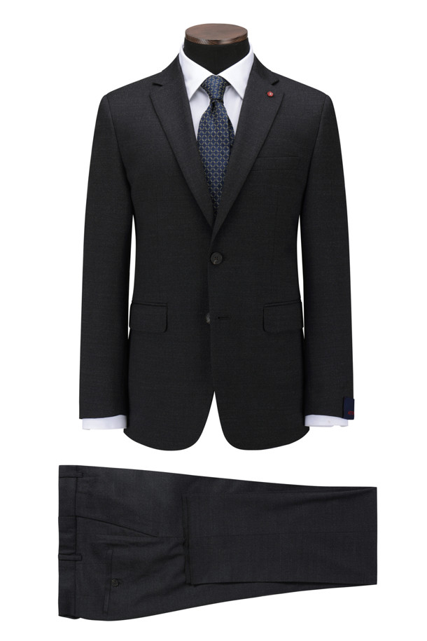 BRENTWOOD - 수트 - [액션슈트] 울블렌디드 다크그레이 슬림 슈트