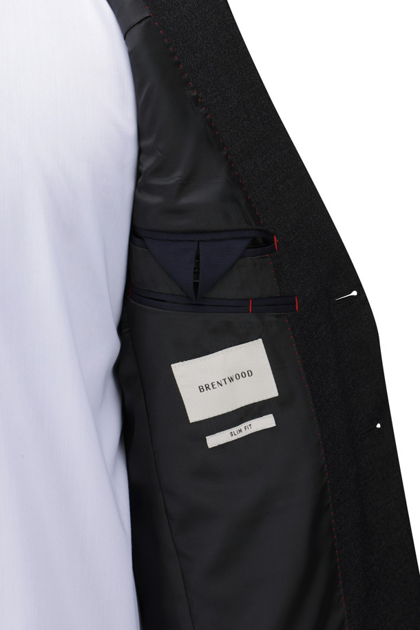 BRENTWOOD - 수트 - [액션슈트] 울블렌디드 다크그레이 슬림 슈트