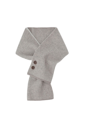 울/캐시미어 웨일 니트 머플러