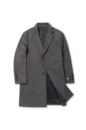 울/캐시미어 블렌디드 싱글 코트