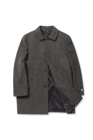 울/캐시미어 블렌디드 하프 코트