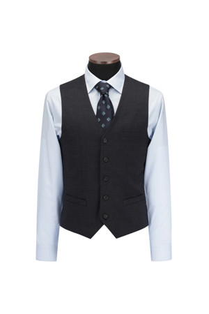 [액션슈트] 울블렌디드 다크그레이 슈트 베스트