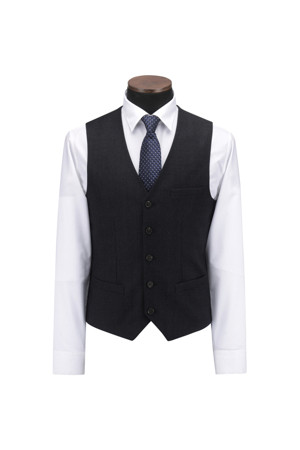 울/캐시미어 블렌디드 네이비 슈트 베스트