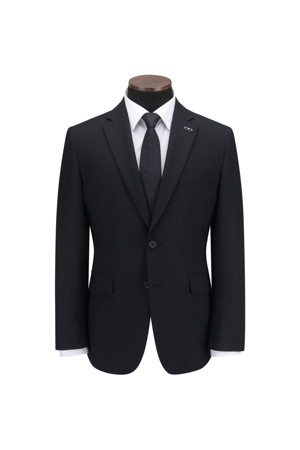 울블렌디드 네이비 슬림 슈트 자켓