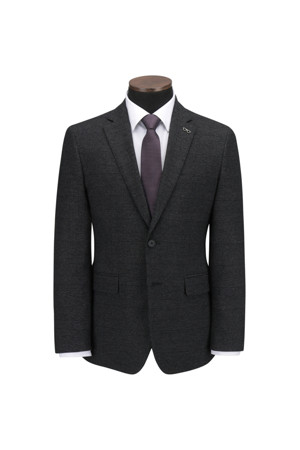 울블렌디드 글렌체크 슬림 슈트 자켓