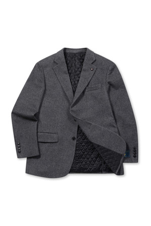 울캐시미어 브러쉬드 퀼팅 자켓