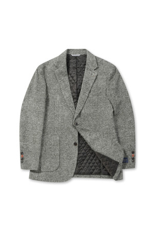 울저지 글렌체크 자켓