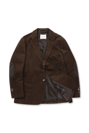 [헌팅자켓] 투톤 하운드투스 헌팅 자켓