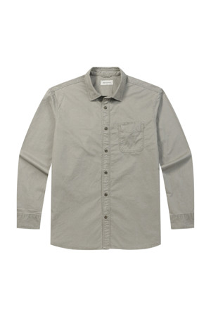 솔리드 코튼 워싱 캐주얼셔츠