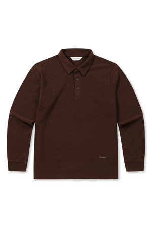 기모 솔리드 폴로넥 티셔츠