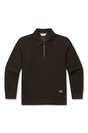 [페트리코] 셔츠형 칼라 하프집업 티셔츠