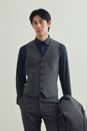 [액션슈트] 울블렌디드 멜란지 베이지 슈트 베스트