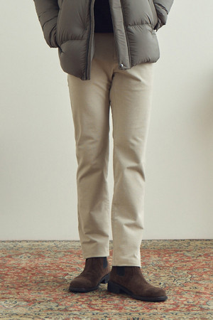 변형 몰스킨 솔리드 기모 팬츠 