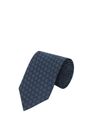 레귤러_수입 그린 플라워 패턴	타이