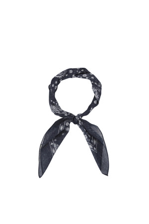 네이비 페이즐리 스카프