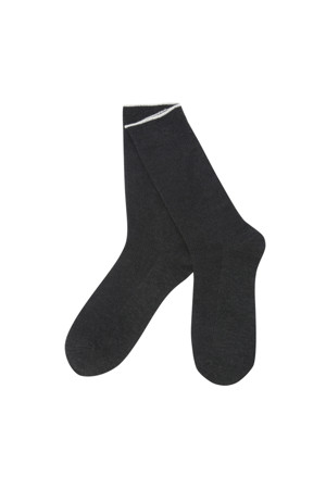 [중목] 라인 배색 솔리드 양말