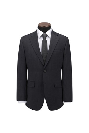 울블렌디드 차콜 마이크로 슈트 자켓