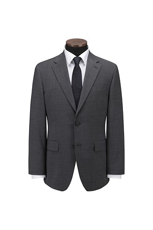 울블렌디드 라이트그레이 평직 슈트 자켓