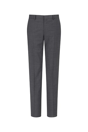 울블렌디드 라이트그레이 평직 슈트 팬츠