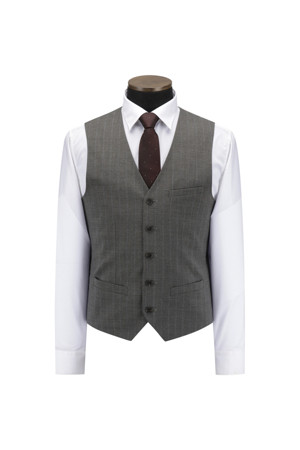 [액션슈트] 울블렌디드 스트라이프 슬림 슈트 베스트