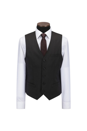 [셀렉션] 울100 브라운 헤링본 슈트 베스트