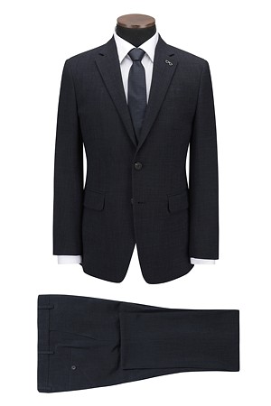 마이크로 네이비 슬림 슈트