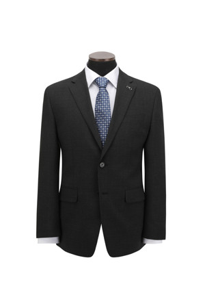 울블렌디드 차콜 슬림 슈트 자켓