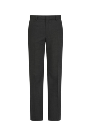 울블렌디드 차콜 슬림 슈트 팬츠