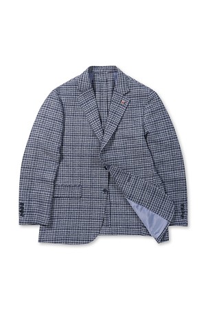 글렌체크 조직 경량 자켓