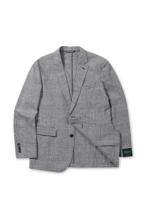 [셀렉션] 린넨 글렌체크 자켓