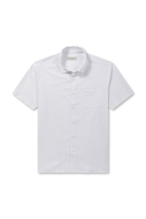 레귤러핏 솔리드 반팔 셔츠