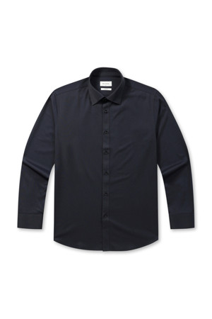 [매직셔츠] 슬림핏 져지 솔리드 드레스셔츠