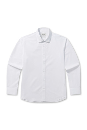 [매직셔츠] 슬림핏 져지 솔리드 드레스셔츠