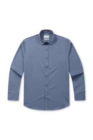 [노타이] 슬림핏 솔리드 드레스셔츠