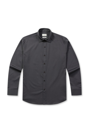 [노타이] 슬림핏 솔리드 드레스셔츠