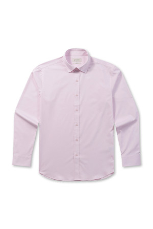 [노타이] 슬림핏 솔리드 드레스셔츠