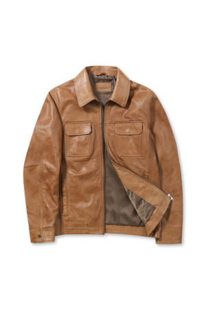 [볼더레더] 세미베지터블 양가죽 트러커